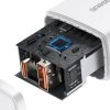 Baseus Compact gyorstöltő adapter 20W Type-C + USB (Fehér)