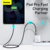 Baseus Compact gyorstöltő adapter 30W USB-C + 2XUSB (Fehér)