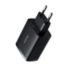 Baseus hálózati gyorstöltő 2xUSB (Fekete)