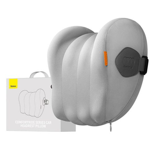 Baseus Comfort Ride autós fejtámlára szerelhető párna (szürke)