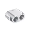 Baseus autós töltő One – Two Cigarette Lighter(dual- lighter 80W+dual USB (ezüst)
