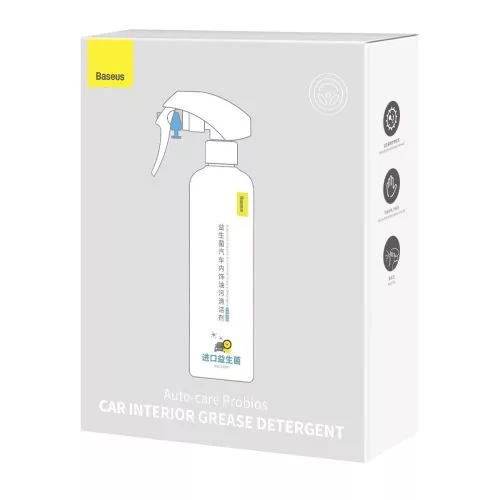 Baseus Autó Belső Tisztító Spray 300ml Kendőkkel (2db/csomag) (fehér)