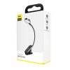 Baseus mini LED csiptetős olvasólámpa - 400 mAh, 4000K, 3W (szürke)