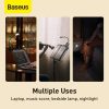 Baseus mini LED csiptetős olvasólámpa - 400 mAh, 4000K, 3W (szürke)