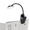Baseus mini LED csiptetős olvasólámpa - 400 mAh, 4000K, 3W (szürke)