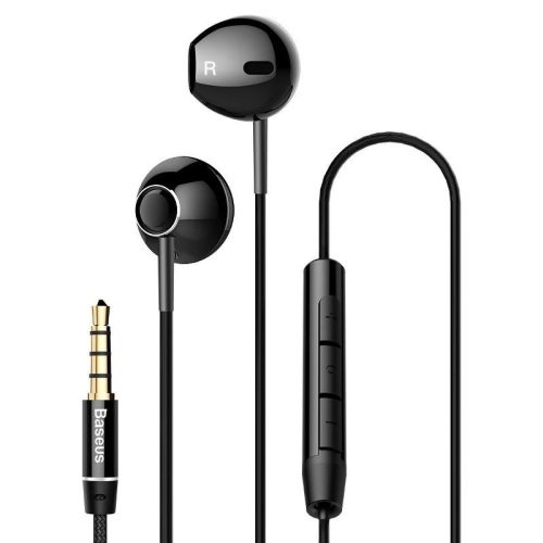Baseus Encok H06 oldalsó in-ear vezetékes fülhallgató (fekete)