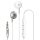 Baseus Encok H06 oldalsó in-ear vezetékes fülhallgató (ezüst)