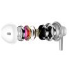 Baseus Encok H06 oldalsó in-ear vezetékes fülhallgató (ezüst)