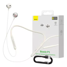   Baseus Bowie P1 nyakpántos mágneses sport fülhallgató (bézs)