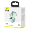 Baseus Encok WM01 Bluetooth Fülhallgató Vezeték Nélküli TWS 5.3 (Google Assistant, Siri támogatás) (zöld)