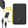 Baseus Magnetic Mini Powerbank, 5000mAh, USB-C 20W (fekete)