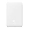 Baseus Magnetic Mini Powerbank, 5000mAh, USB-C, 20W (fehér)