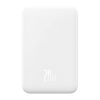 Baseus Magnetic Mini Powerbank, 5000mAh, USB-C, 20W (fehér)