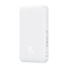 Baseus Magnetic Mini Powerbank, 5000mAh, USB-C, 20W (fehér)