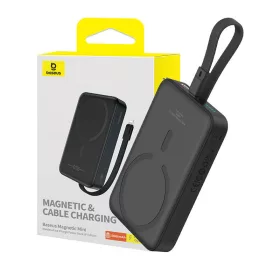   Baseus Magnetic Mini Powerbank, 10000mAh, Lightning, 20W, MagSafe (fekete)