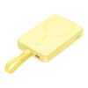 Baseus Magnetic Mini Powerbank, 10000mAh, USB-C, 20W, MagSafe (sárga)