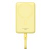 Baseus Magnetic Mini 10000mAh 30W MagSafe mágneses powerbank (sárga)