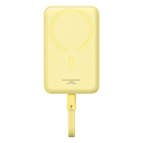 Baseus Magnetic Mini 10000mAh 30W MagSafe mágneses powerbank (sárga)