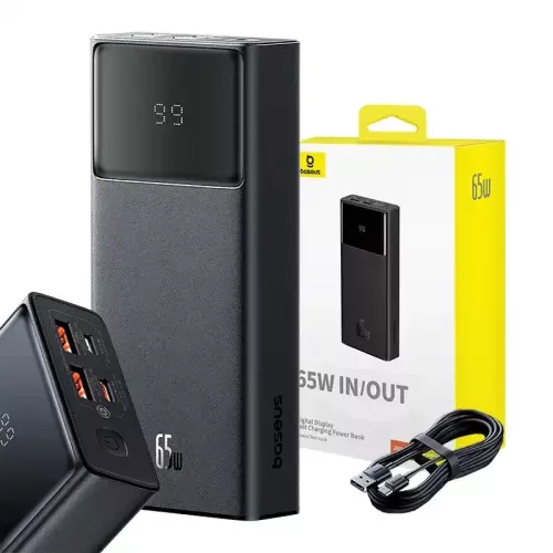Baseus 20000mAh 65W Powerbank /USB-C Kábel(33402)