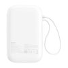 Baseus QPow 2 10000mAh 30W powerbank (Fehér)