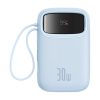 Powerbank Baseus QPow 2 Powerbank - 10000mAh 30W 2xUSB-C (kék)