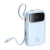 Powerbank Baseus QPow 2 Powerbank - 10000mAh 30W 2xUSB-C (kék)