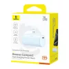 BASEUS Kompakt 5000mAh USB-C Powerbank 20W (Kék) (P10068306313-00)
