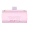 BASEUS Kompakt 5000mAh USB-C Powerbank 20W (Rózsaszín) (P10068306413-00)
