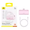 BASEUS Kompakt 5000mAh 20W (Rózsaszín) Powerbank (P10068307413-00)