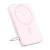 Baseus PicoGo Qi2 mágneses powerbank 5000mAh 20W (beépített állvány) - rózsaszín