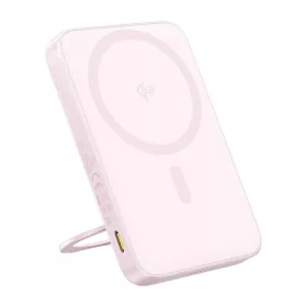   Baseus PicoGo Qi2 mágneses powerbank 5000mAh 20W (beépített állvány) - rózsaszín
