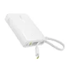 Baseus PicoGo powerbank digitális kijelzővel 10000mAh 45W - fehér