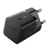 Baseus 25W GaN5 Mini Gyorstöltő, USB-C, (Fekete) (43984)