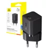 Baseus 25W GaN5 Mini Gyorstöltő, USB-C, (Fekete) (43984)
