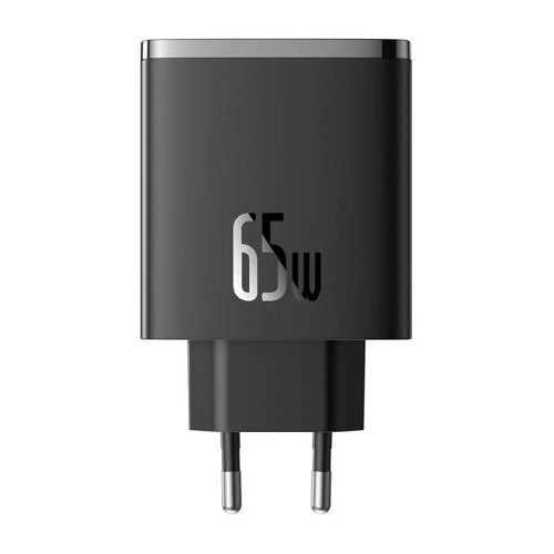 Baseus OS-Cube Pro 2xUSB-C + USB hálózati töltő 65W (Fekete)