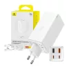 Baseus GaN6 Pro hálózati töltő 2xUSB-C + 2xUSB 100W - fehér