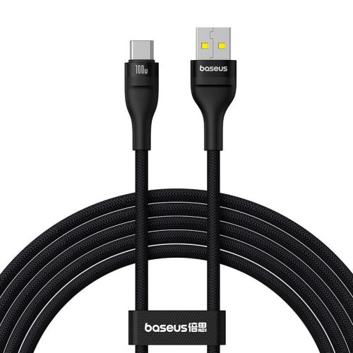 Baseus Flash 2  USB-A – USB-C kábel 100W, 2m (fekete)