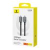 Baseus Crystal Shine gyorstöltő kábel USB C - USB-C 100W, 1,5m, 20Gb (fekete)