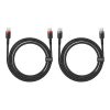 Baseus Cafule 100W USB-C - USB-C Gyors Töltő- és Adatkábelszett 2 db, 1m, (Piros-Fekete, Szürke-Fekete)