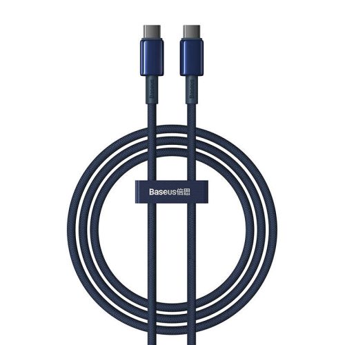 Baseus Tungsten Gold USB-C – USB-C kábel, 100W, 1m (Kék)