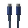 Baseus Tungsten Gold USB-C – USB-C kábel, 100W, 1m (Kék)