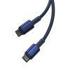 Baseus Tungsten Gold USB-C – USB-C kábel, 100W, 1m (Kék)