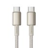 Baseus Tungsten Gold USB-C – USB-C kábel, 100W, 1m (arany)
