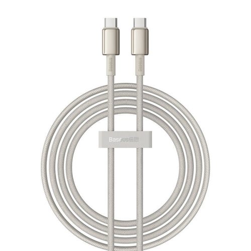 Baseus Tungsten Gold USB-C – USB-C kábel, 100W, 2m (arany)
