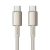 Baseus Tungsten Gold USB-C – USB-C kábel, 100W, 2m (arany)