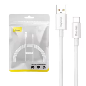 Baseus Superior USB - USB-C kábel, 100W, 1,5m (fehér)