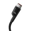 Baseus Fish-Eye gyorstöltő kábel 100W USB-C USB-C, 1m (fekete)
