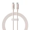 Baseus Habitat Series 100W USB-C Gyorstöltőkábel, - 1m, (Rózsaszín) (P10360202421-00)