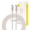 Baseus Habitat Series 100W USB-C Gyorstöltőkábel, 2m, (Rózsaszín) (P10360202421-01)