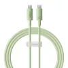 Baseus Habitat Series 100W USB-C Gyorstöltőkábel, - 1m, (Zöld) (P10360202631-00)